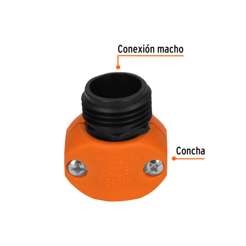 Conector Macho REM 5/8-3/4 para Mangueras | Envío Rápido
