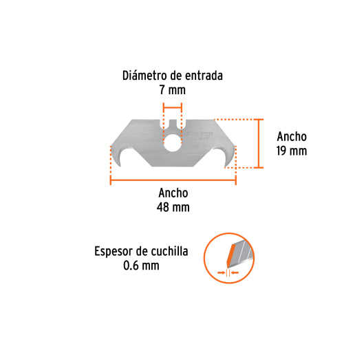 Juego de 10 Cuchillas para Acrílico NV-7X y MN-6 | Corte Preciso