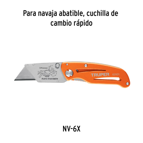 Juego de 10 Cuchillas para Acrílico NV-7X y MN-6 | Corte Preciso