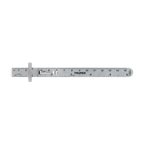 Regla de Acero Inoxidable 15cm | Práctica y Portátil
