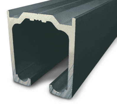 Riel U-150 Recto Gris Mate - Calidad Premium