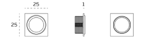 Roseta JNF - Accesorios Baño Acero Inoxidable Premium