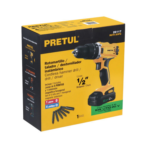 Rotomartillo Inalámbrico 20V - Potencia y Libertad