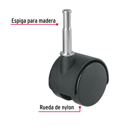 Rodaja YoYo 40mm con Espiga - Ideal para Madera