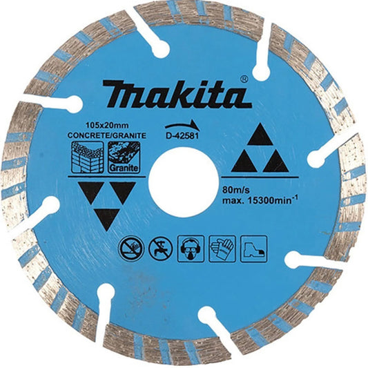 Disco de Corte Concreto Granito Turbo 105x20mm - Makita D-42581*