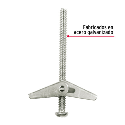 Sujetador Mariposa 1/4" x 3" - Ideal para Fijaciones Seguras