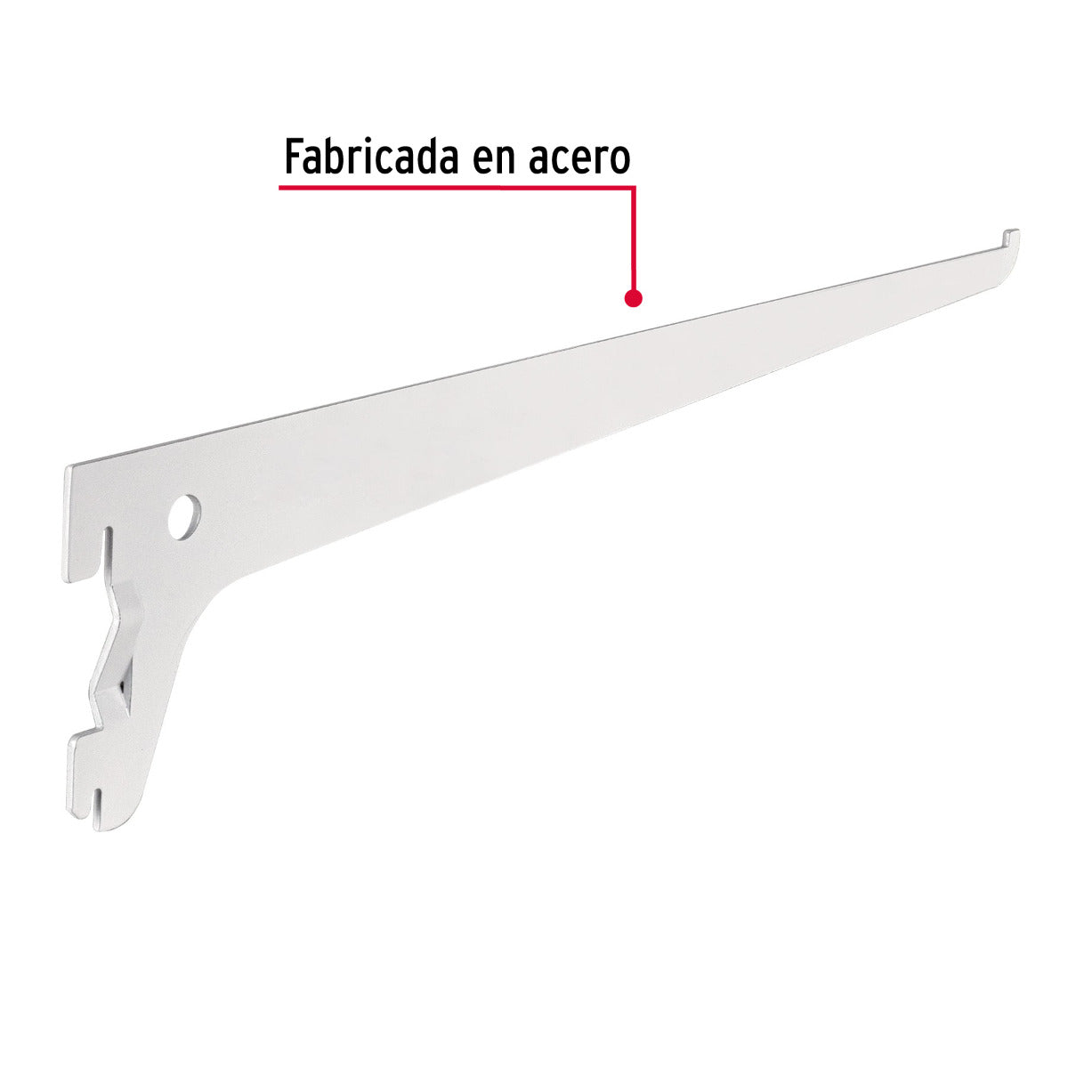 Ménsula con Cremallera Sencilla 30 cm (10 Piezas)