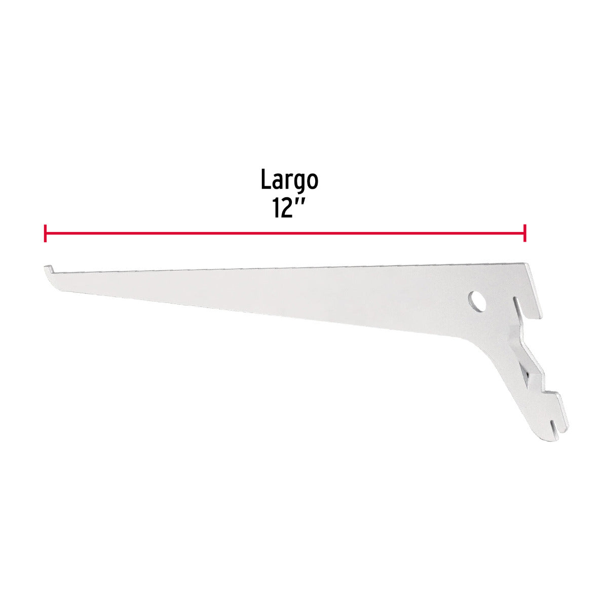Ménsula con Cremallera Sencilla 30 cm (10 Piezas)