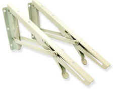 Soporte Abatible Blanco - 2 Piezas (Diseño Moderno)