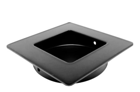 Jaladera Cuadrada 70mm Negro para Muebles - Alta Calidad