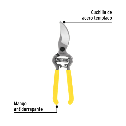 Tijera Poda Forjada T-67P | Acero Carbono & Ergonomía