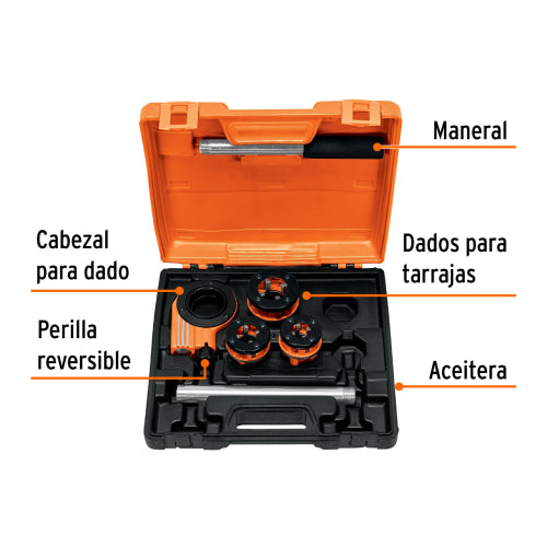 Juego de 4 Tarrajas TA-850 - Profesional y Duradero