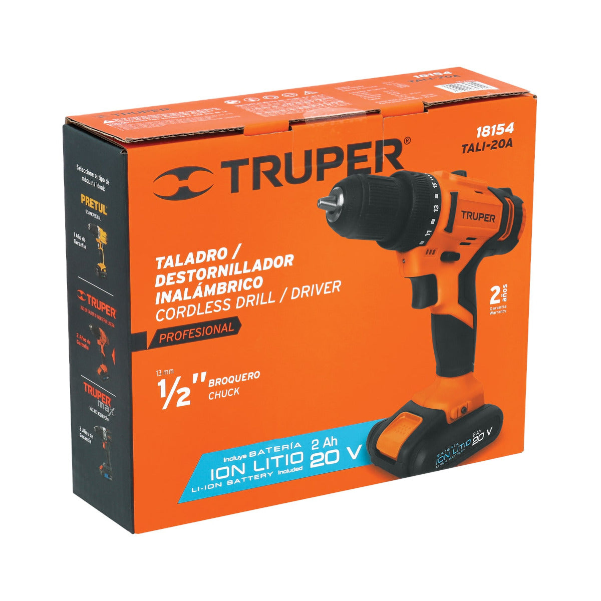 Taladro Inalámbrico 18V TALI-18A2 con Batería de Ion