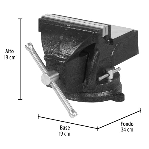 Tornillo de Banco Pretul TB-6P 6 Pulgadas Hierro Gris