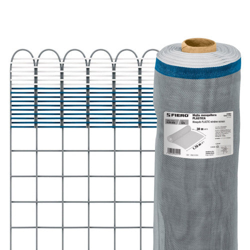 Malla Mosquitera Gris 1.7x30m - Protección Duradera