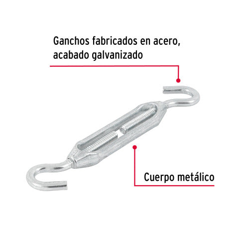 Tensor Zinc 1/4 - Gancho Premium para Herramientas