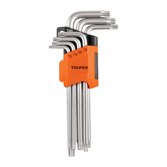 Juego de llaves Torx, 7 piezas, largas