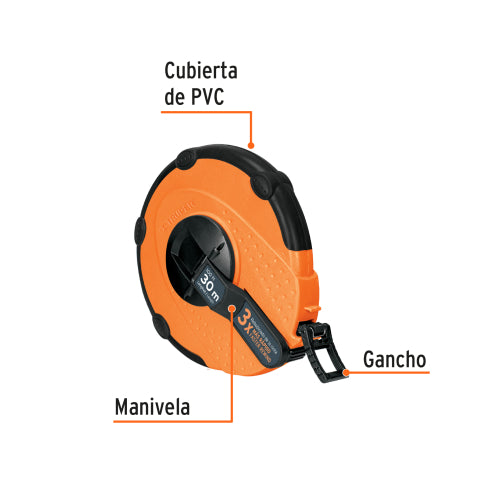 Cinta Larga Fibra de Vidrio 30 m TP30ME