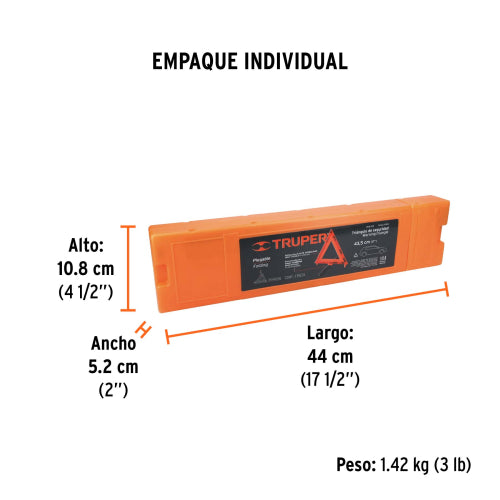 Triángulo de Seguridad 43.5 cm - Protección Vial