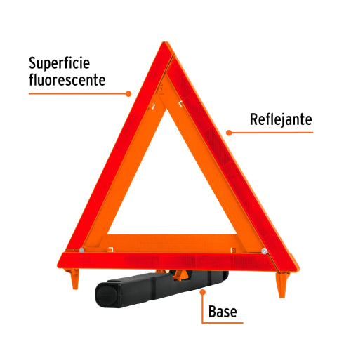 Triángulo de Seguridad 43.5 cm - Protección Vial