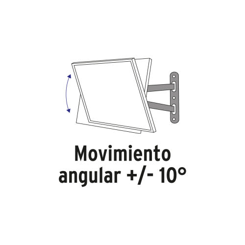Soporte TV Ajustable 26”-65”: Inclinación Perfecta