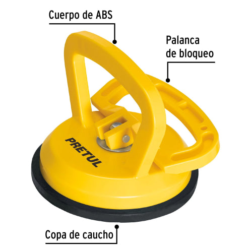 Ventosa para Vidrio con Copa de Succión - Fácil Instalación