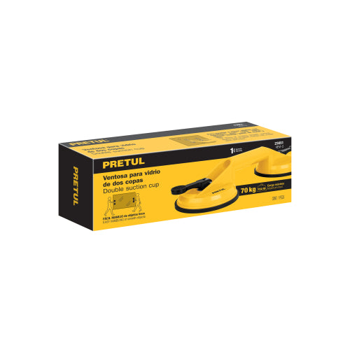 Ventosa para Vidrio con 2 Copas - Sujeción Fuerte y Duradera