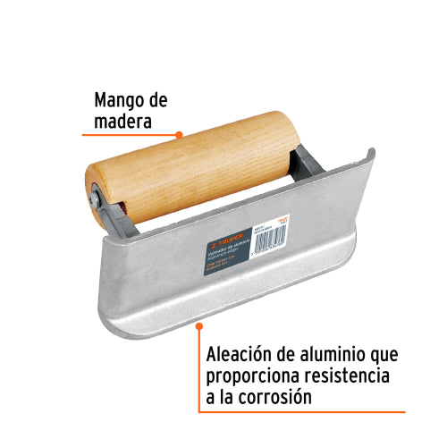 Borde Aluminio 380 - Acabado Liso para Banquetas y Escaleras