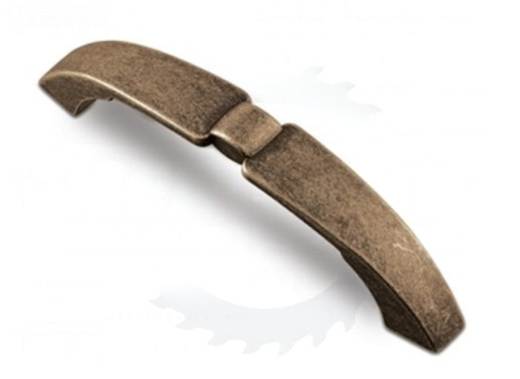 Tirador Bronce Rústico 96mm para Puertas y Cocinas