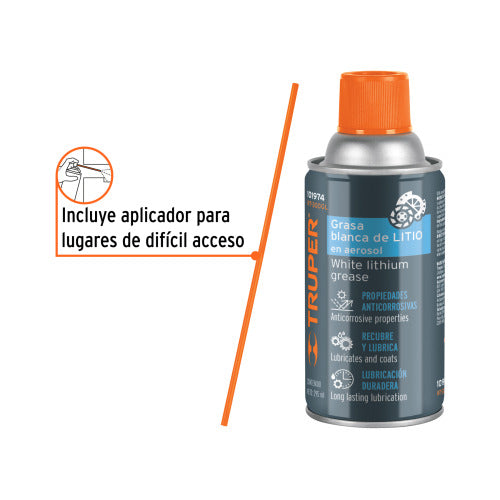 Grasa Blanca de Litio Aerosol 295ml - Lubricación Profesional