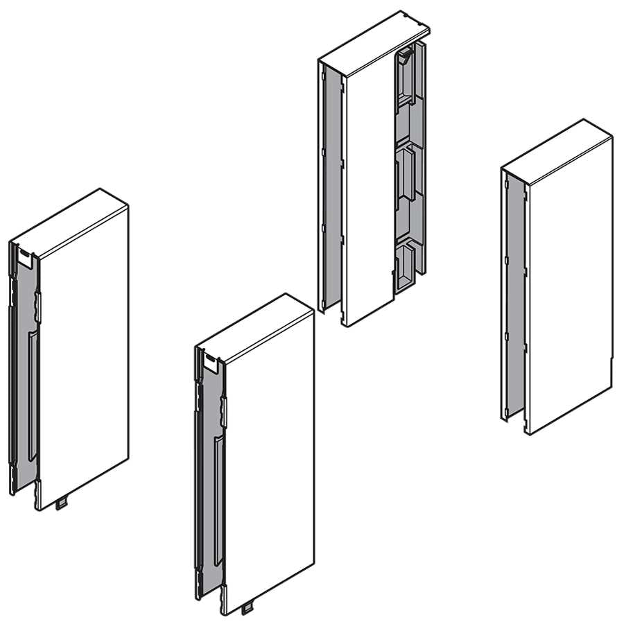 TANDEMBOX BOXCOVER Altura D Blanco-Seda - Blum