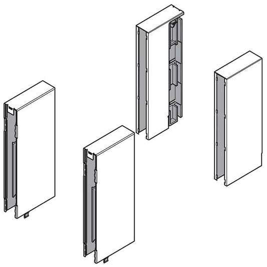 TANDEMBOX BOXCOVER Altura D Blanco-Seda - Blum
