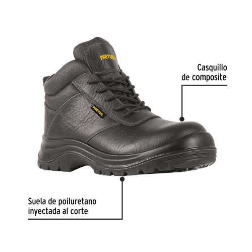 Zapato Negro con Casco 25 - Estilo y Protección