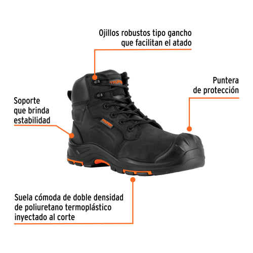 Zapatos Dielectricos con Casquillo, Talla 28, Negros
