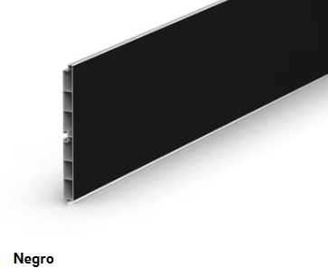 Zócalo Initial 150mm Negro - 4 Metros | Estilo y Durabilidad